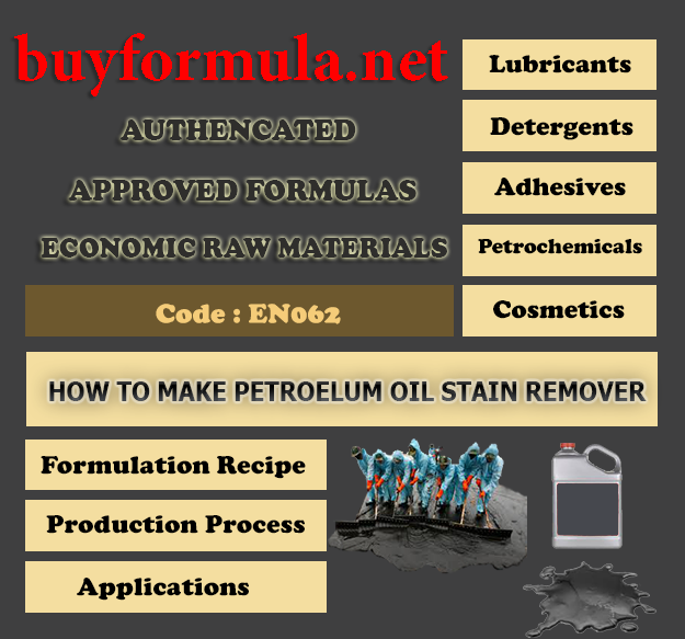 How to make petroleum oil  stain remover