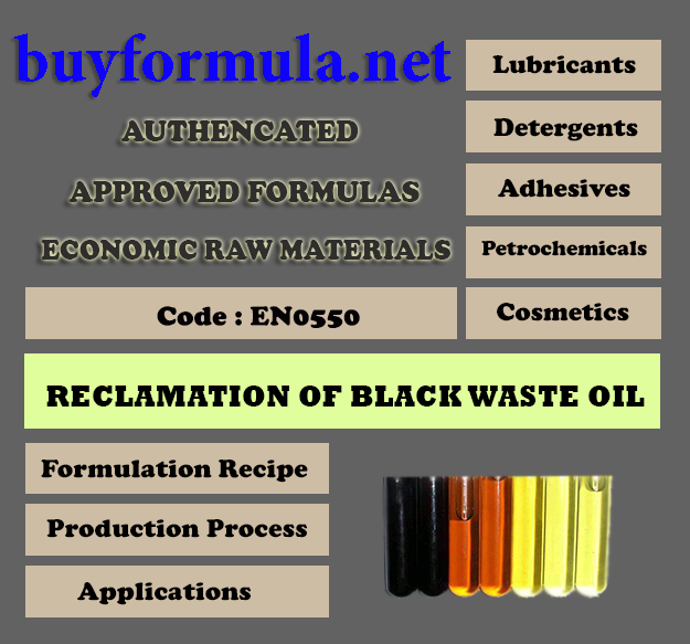 Reclamation and recycling of black oil