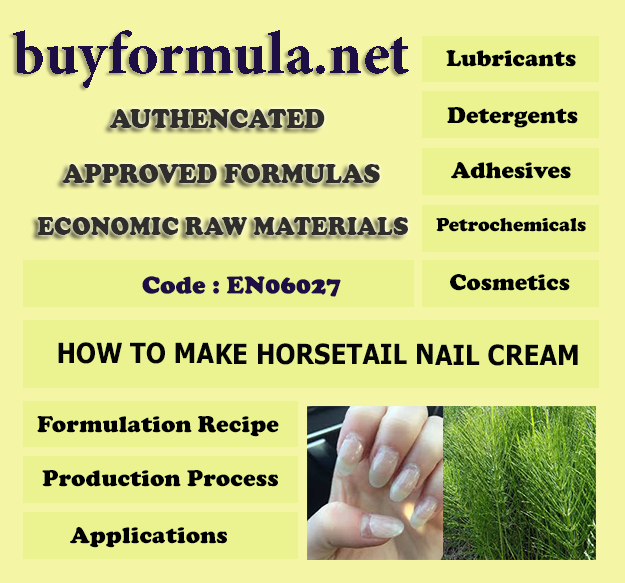 How to make horsetail nail cream