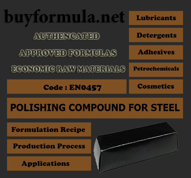 Metal polishing compound for steels
